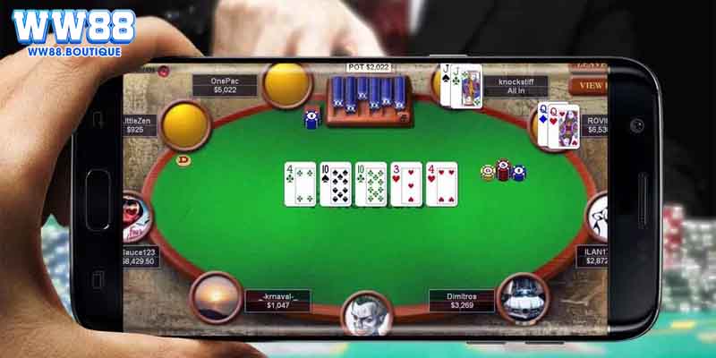 Lựa chọn thời điểm để tố hoặc gấp bài poker WW88